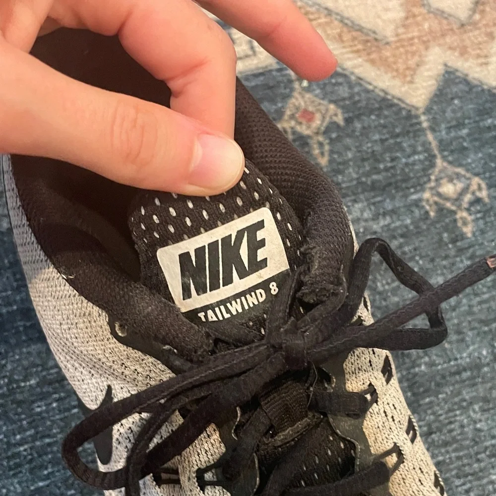 Nike Women’s Tailwind 8 Grey and Black Athletic Sneakers